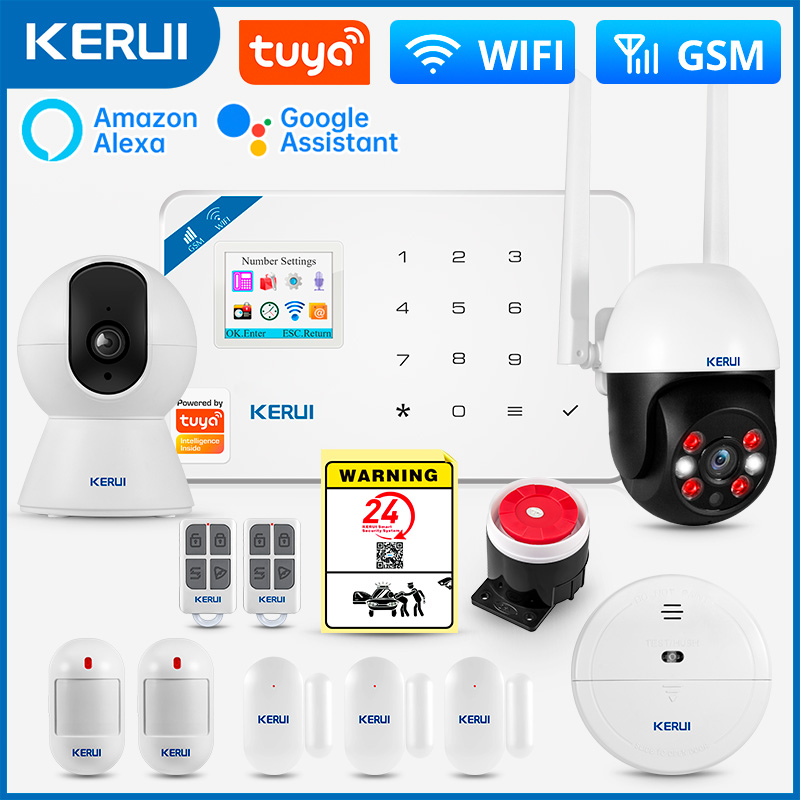 Smart Home Video - KERUI W181 نظام إنذار الأمن المنزل