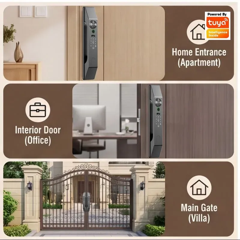 قفل ذكي متعدد اللغات للمنزل، ي - مراجعة Smart Home Door Lock وسعره