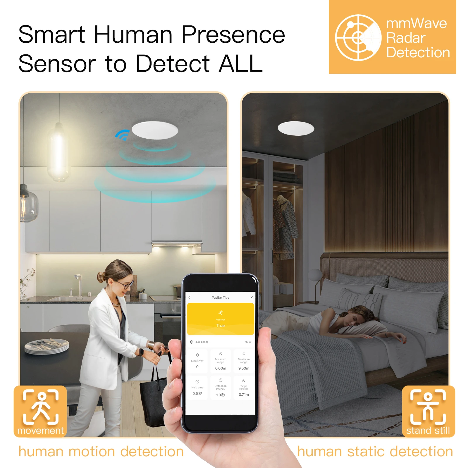 كاشف وجود الإنسان Tuya ZigBee  - مراجعة Smart Home Wiser وسعره
