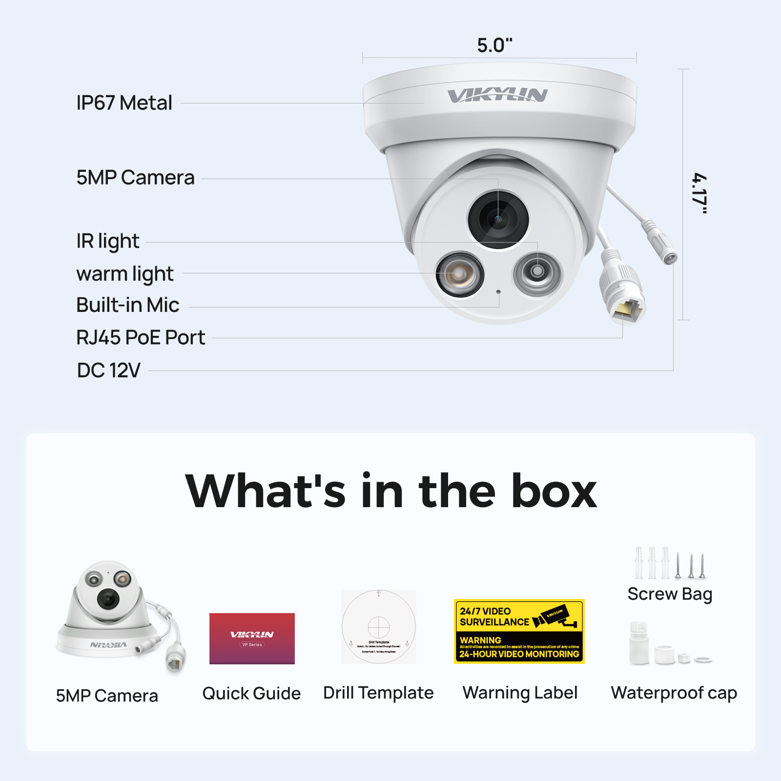 كاميرا مراقبة ذكية VIKYLIN بدق - مراجعة Smart Home Microsoft وسعره