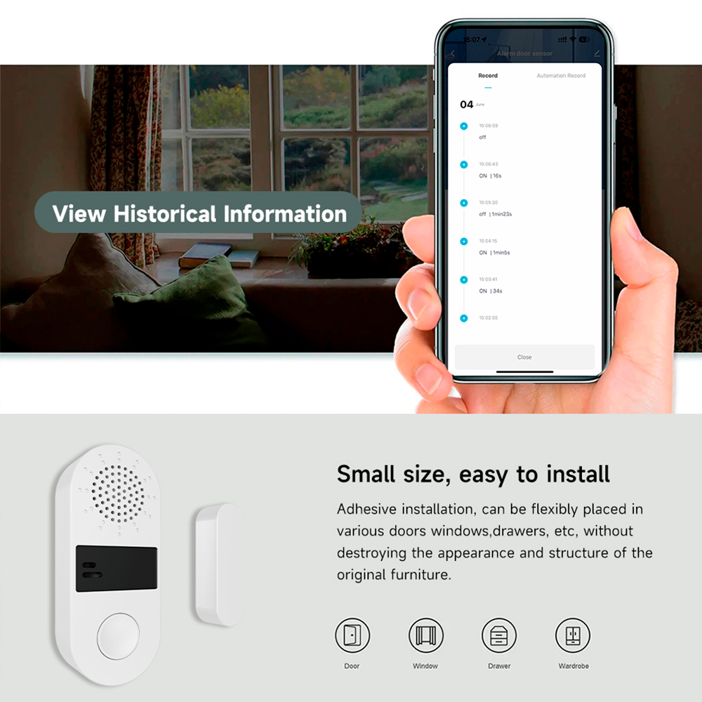 جهاز استشعار لاسلكي للأبواب وا - مراجعة Wireless Door Sensor وسعره
