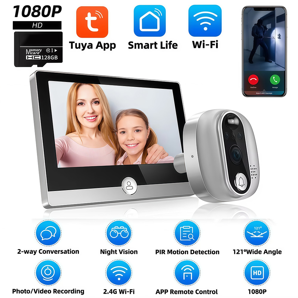 Tuya 1080P واي فاي جرس الباب ك - مراجعة Smart Home Wiser وسعره