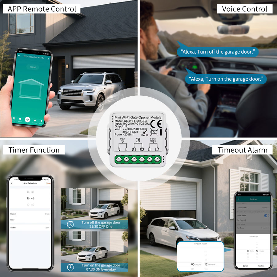 وحدة تحكم ذكية لفتح باب المرآب - مراجعة Wireless Door Sensor وسعره