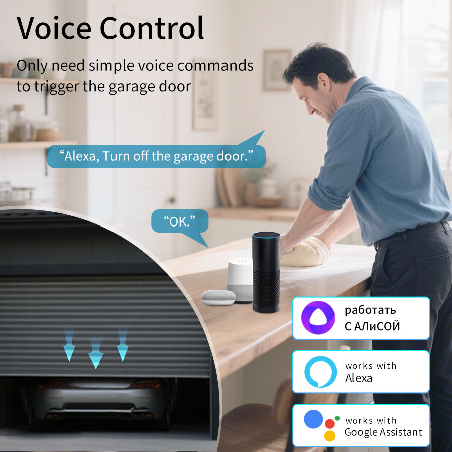 وحدة تحكم ذكية لفتح باب المرآب - مراجعة Wireless Door Sensor وسعره