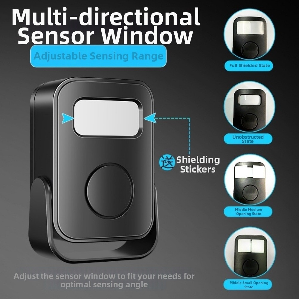 جرس باب ذكي يعمل بالأشعة تحت ا - مراجعة Wireless Door Sensor وسعره