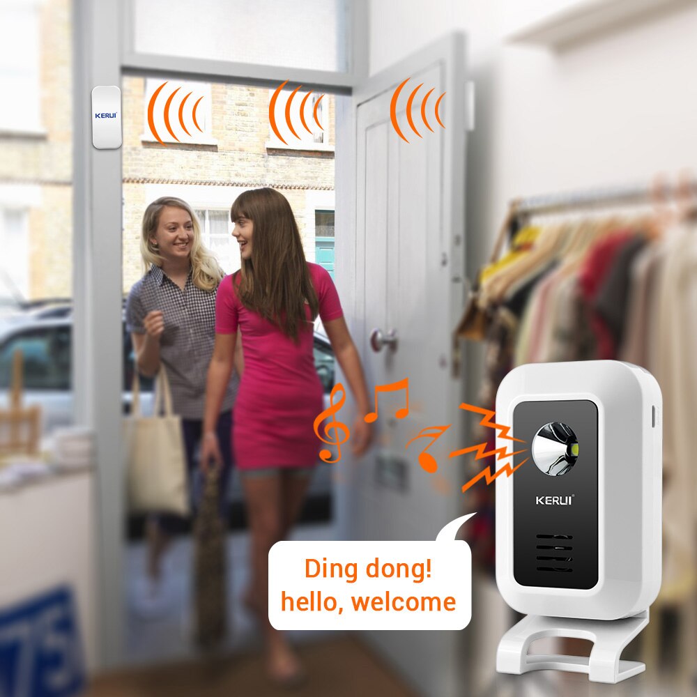 KERUI M7 مرحب بمنبه أمان 32 أغ - مراجعة Wireless Door Sensor وسعره