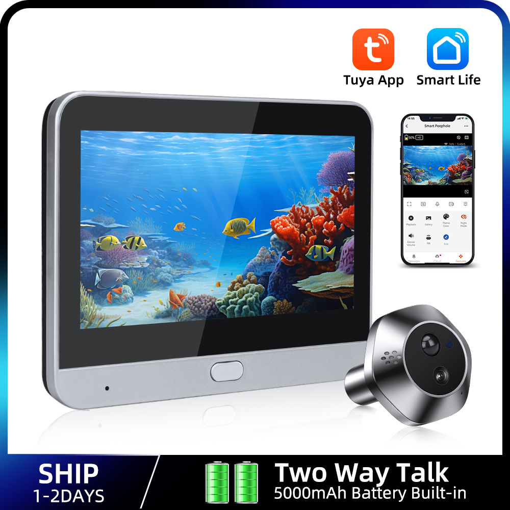 1080P واي فاي ثقب الباب تويا ا - مراجعة Smart Home Video وسعره